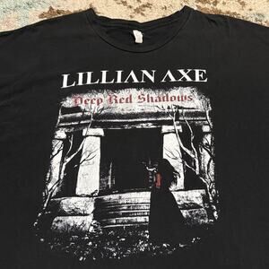 2010 Lillian Axe Deep Red Shadows Tour Shirt Size 2XL Glam Metal Melodic Rock